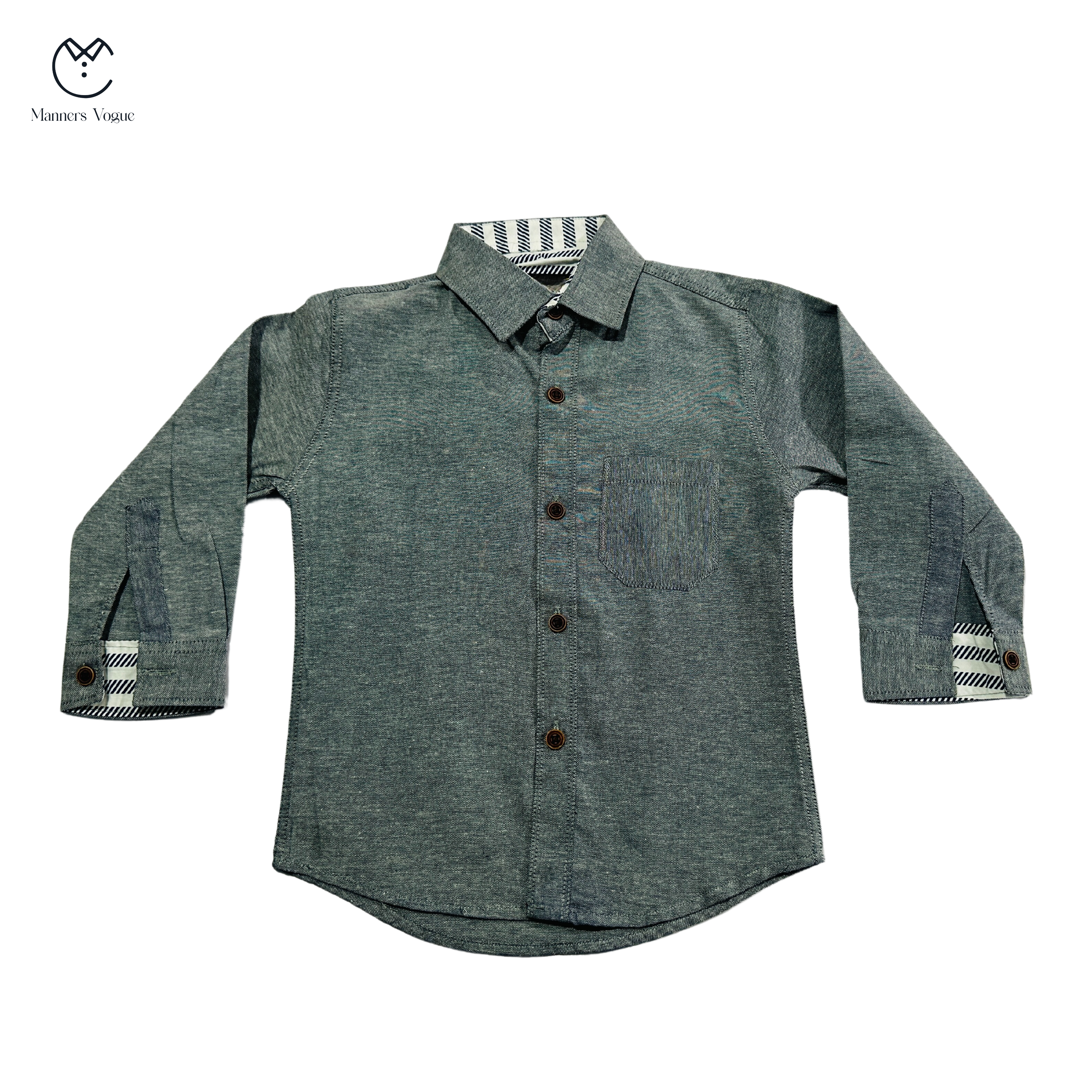 Kids Causal Grey Shirt